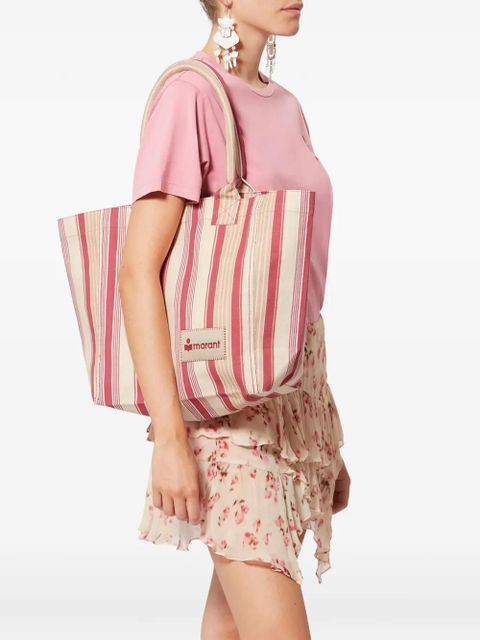 ISABEL MARANT small Yenky striped tote bag - Neutrals - zdjęcie produktu nr 1