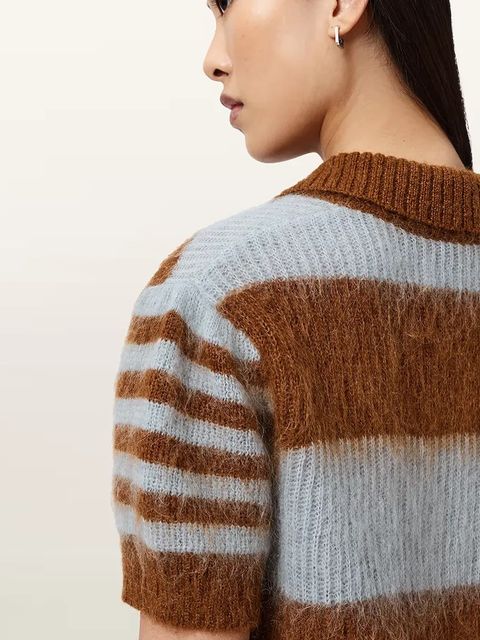 AllSaints sweter z dodatkiem wełny CLEM