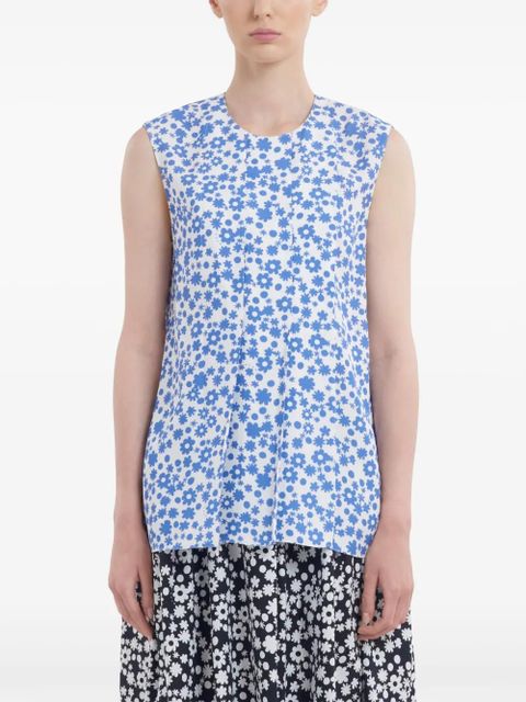 Marni floral-print top - Blue