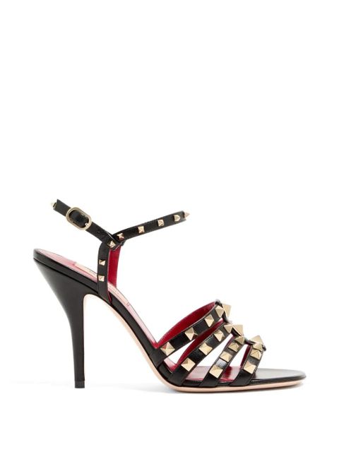 Valentino Garavani Rockstud kidskin sandals 100mm - Black - zdjęcie produktu nr 1