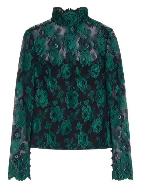 Valentino Garavani Floral lace blouse - Green - zdjęcie produktu nr 1