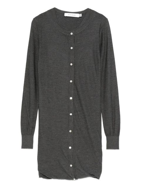 Aya Muse Eira buttoned mini dress - Grey - zdjęcie produktu nr 1