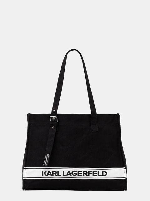 Karl Lagerfeld torebka bawełniana K/ESSENTIAL kolor czarny B1M46078 - zdjęcie produktu nr 1