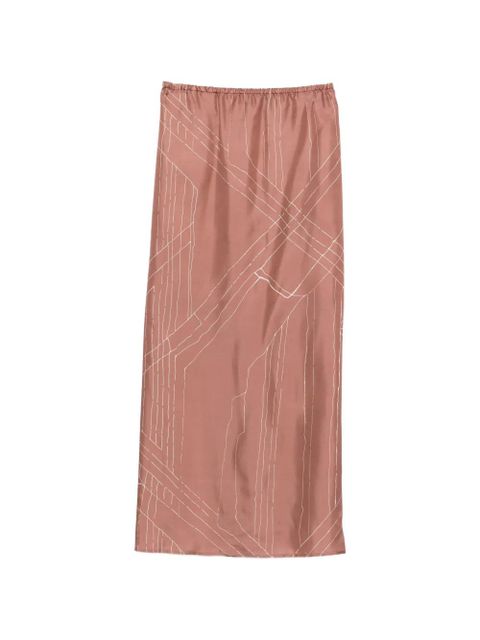 Alysi geometric slit skirt - Pink - zdjęcie produktu nr 2