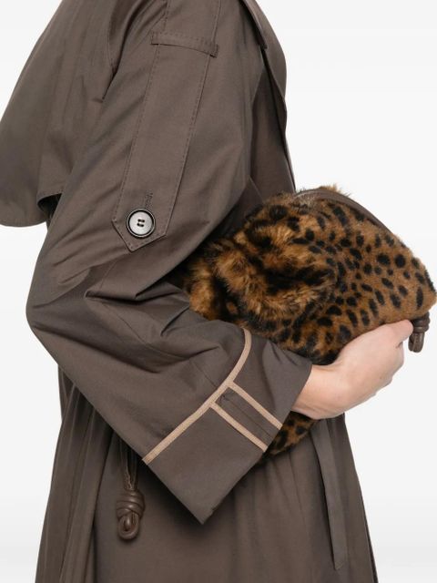 LOEWE leopard chain clutch bag - Brown - zdjęcie produktu nr 2