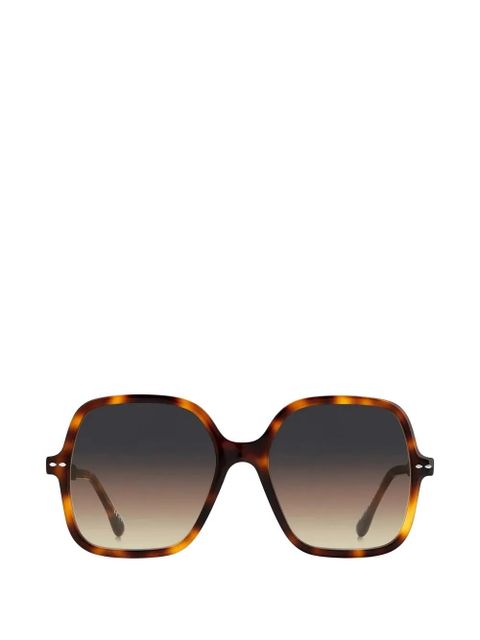 Isabel Marant Eyewear tortoiseshell-effect square-frame sunglasses - Brown - zdjęcie produktu nr 1