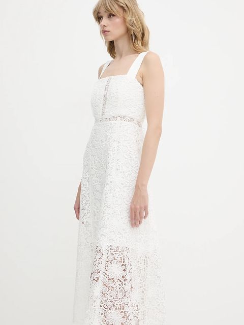 Morgan sukienka kolor biały midi dopasowana ROVIDA