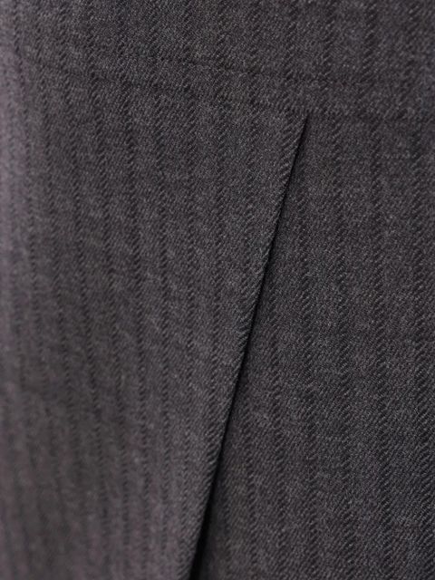 FENDI pinstriped midi skirt - Grey