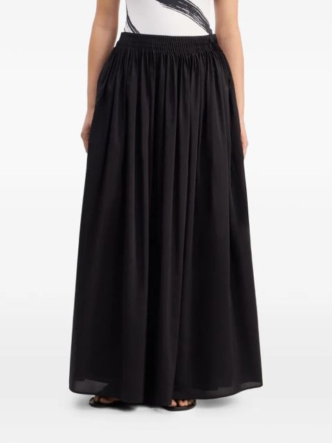 LouLou de Saison Naya gathered flared long skirt - Black