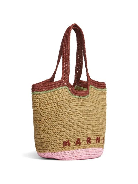 Marni Seaside woven-design tote bag - Neutrals - zdjęcie produktu nr 2