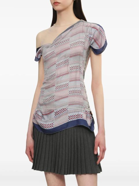 Marine Serre layered top - Grey