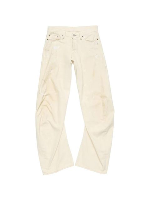 Acne Studios paint-splatter distressed jeans - Neutrals - zdjęcie produktu nr 1