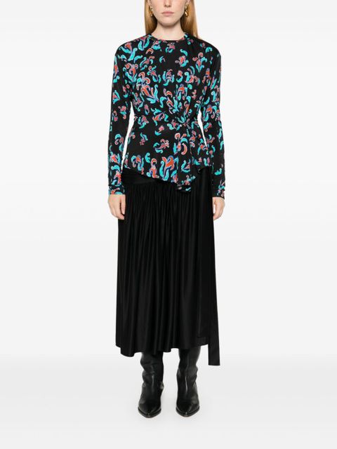 Rabanne bow-detail skirt - Black