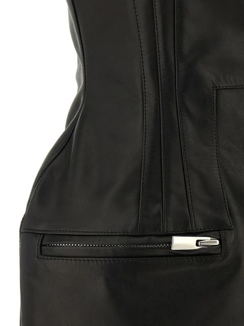 Magda Butrym off-shoulder corset-style mini dress - Black