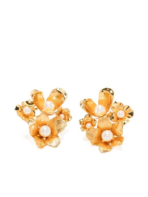 Jennifer Behr flower earrings - Gold - zdjęcie produktu nr 1