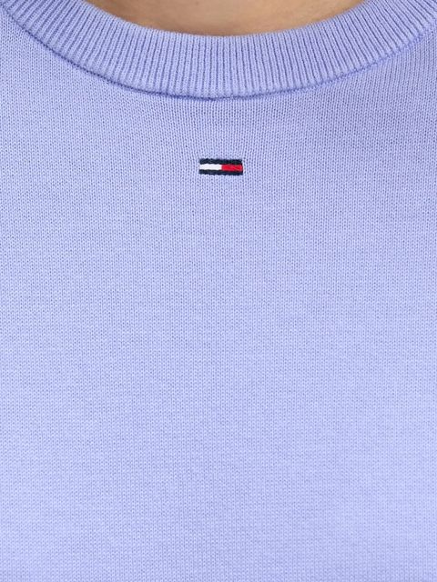 Tommy Jeans sweter bawełniany kolor czarny lekki DW0DW20159