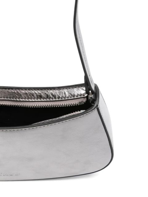 STAUD Ollie metallic tote bag - Silver