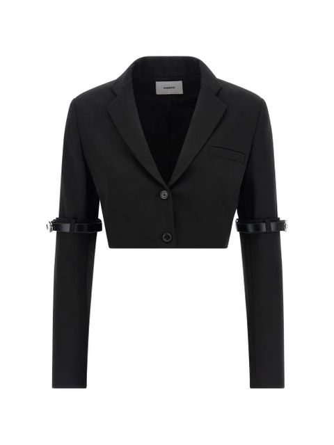 Coperni Hybrid cropped blazer - Black - zdjęcie produktu nr 1