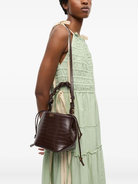 GANNI Bou bucket bag - Brown