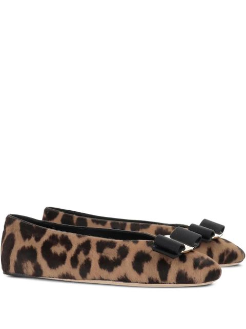 Ferragamo Vara ballet flats - Brown