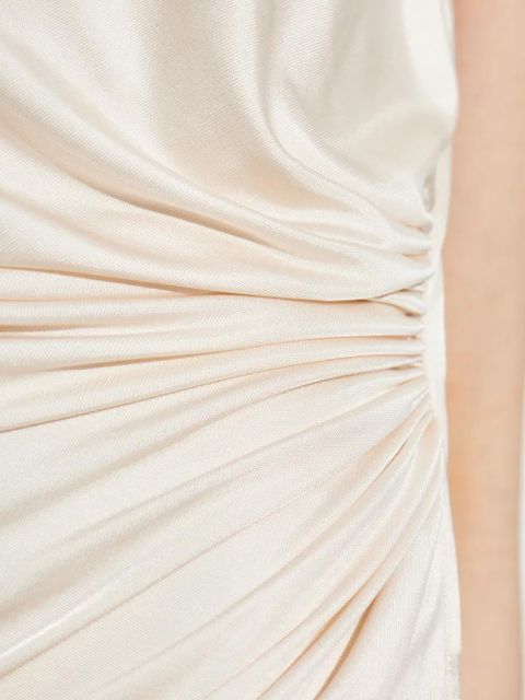 TOM FORD asymmetrical draped gown - Neutrals