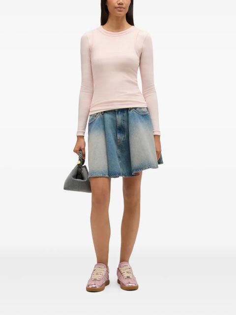 GANNI striped long-sleeved top - Pink - zdjęcie produktu nr 2