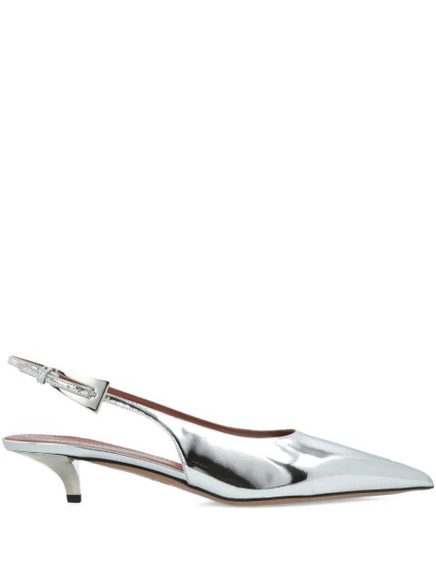 Paris Texas 35mm slingback pointed-toe pumps - Grey - zdjęcie produktu nr 1