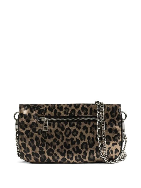 Zadig&Voltaire leopard print chain satchel - Brown
