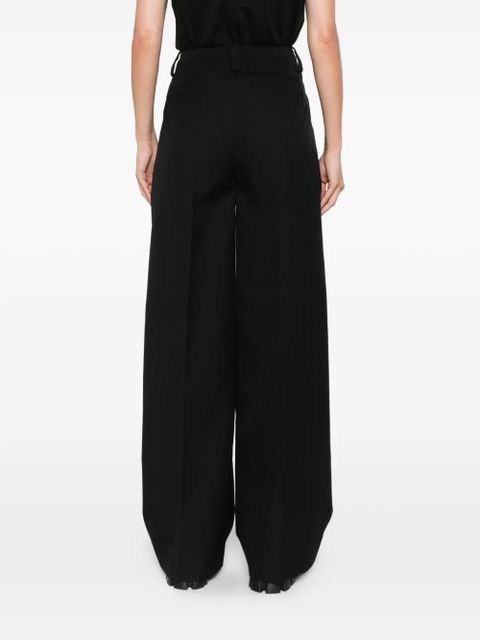 Moncler pleated wide-leg trousers - Black