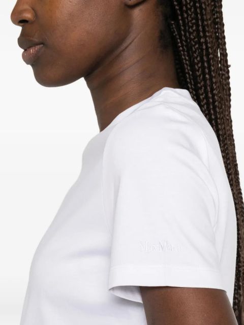 Max Mara embroidered-logo T-shirt - White