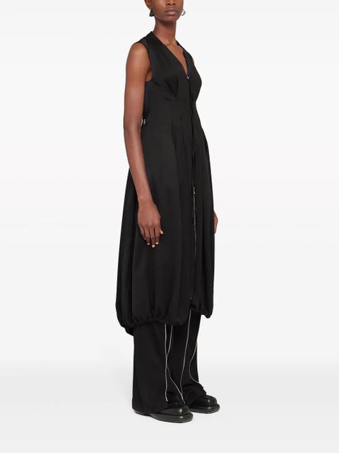 Jil Sander zip-detail wide-leg trousers - Black