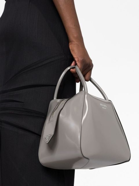 Prada small Supernova leather tote bag - Grey