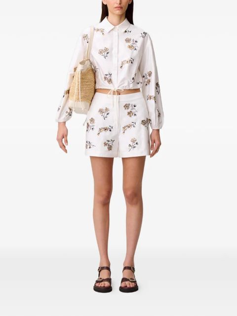 Claudie Pierlot floral shorts - White - zdjęcie produktu nr 2
