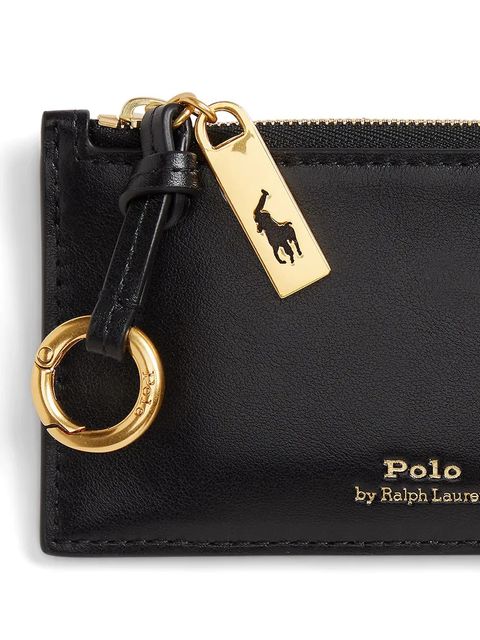 Polo Ralph Lauren portfel skórzany damski kolor czarny 427P04988