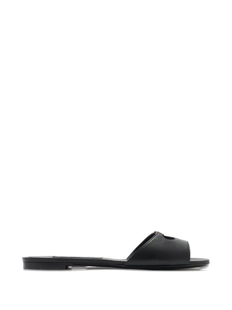 Dolce & Gabbana Lollo logo-plaque sandals - Black - zdjęcie produktu nr 1