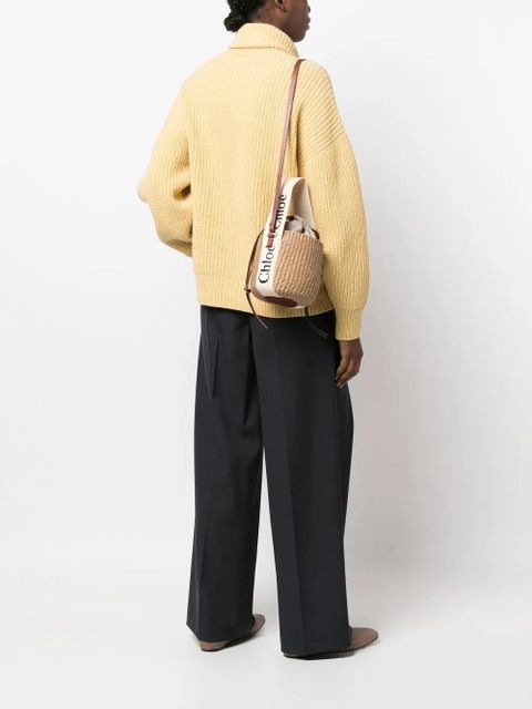 Chloé small Woody basket bag - Neutrals - zdjęcie produktu nr 2