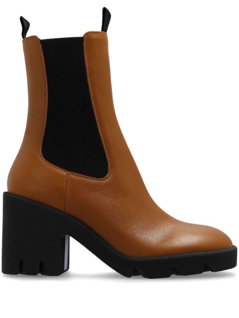 Burberry leather Chelsea boots - Brown - zdjęcie produktu nr 1