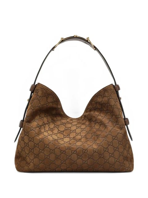 Gucci Beatrix horsebit medium shoulder bag - Brown