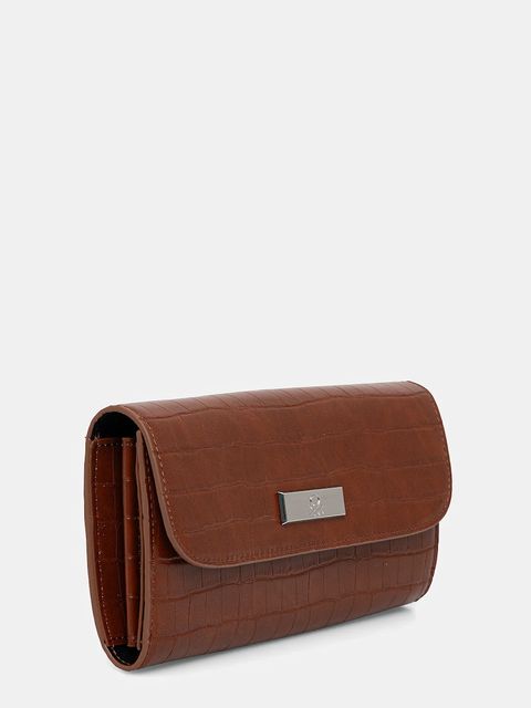 United Colors of Benetton portfel damski kolor brązowy 62Y9DY081 - zdjęcie produktu nr 2