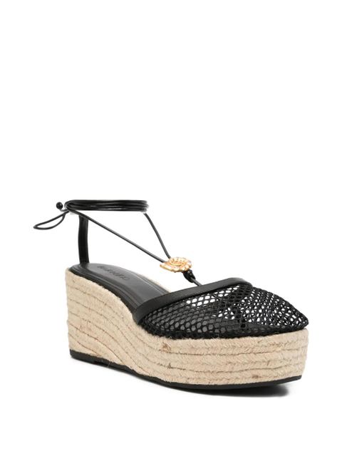 FARM Rio Sea lace-up espadrilles - Black
