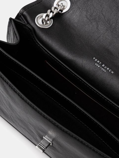 Tory Burch torebka skórzana Kira Turnlock kolor czarny 167058-001 - zdjęcie produktu nr 2