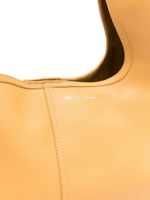 AMI Paris Etienne leather shoulder bag - Brown