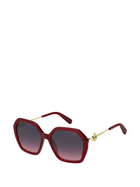 Marc Jacobs geometric-frame sunglasses - Red