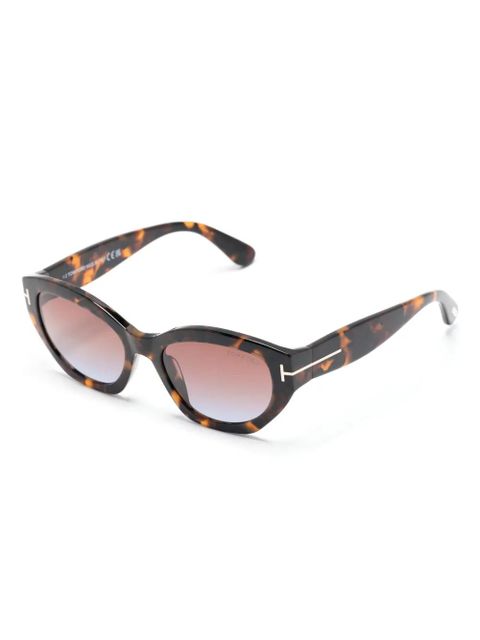 TOM FORD Eyewear tortoiseshell cat-eye frame sunglasses - Brown - zdjęcie produktu nr 2