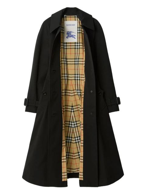Burberry Ellingham gabardine belted coat - Black