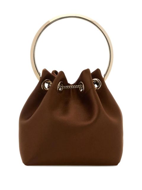 Jimmy Choo Bon Bon satin bucket bag - Brown - zdjęcie produktu nr 2