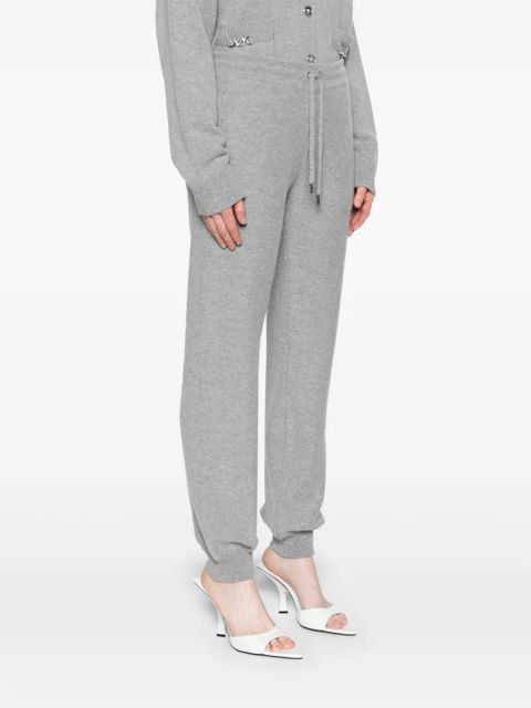 Versace drawstring knitted track pants - Grey