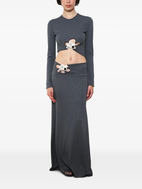 Christopher Esber Trio Stone maxi skirt - Grey - zdjęcie produktu nr 2