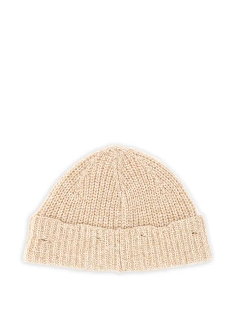 Marni logo-embroidered beanie hat - Neutrals - zdjęcie produktu nr 2