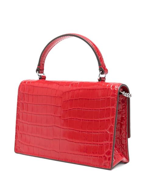 Tory Burch mini Kira embossed handbag - Red - zdjęcie produktu nr 2
